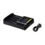 Nitecore Um4 Batteriladdare, Black, One Size