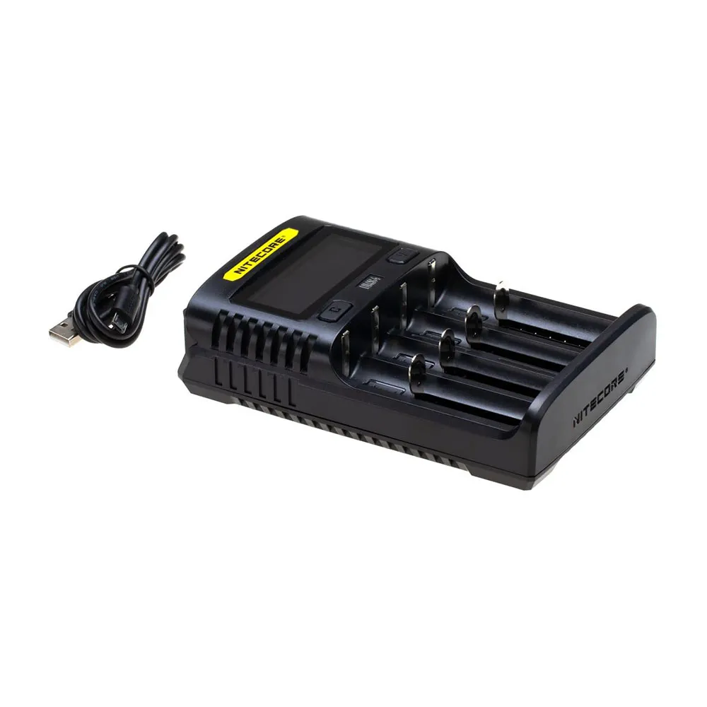 Nitecore Ums4 Batteriladdare, Black, One Size