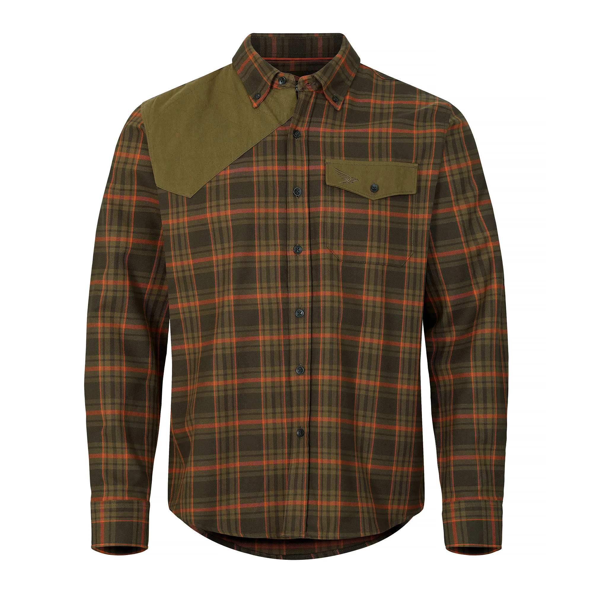 Nordic Hawk Johannishus LS Flannel Shirt Men, Raven Nordic Hawk Johannishus LS Flannel Shirt Men, Raven