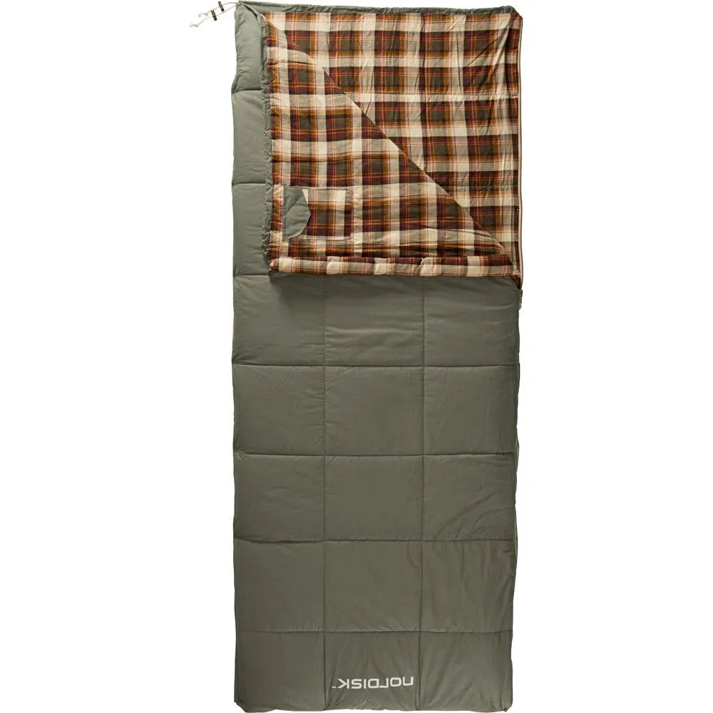 Nordisk Almond +10 Sovsäck, Green, Left Zipper