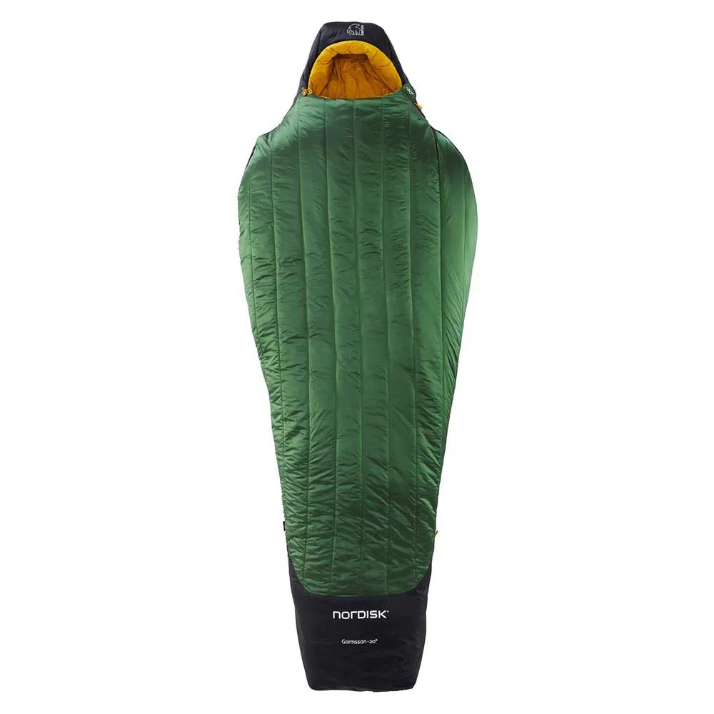 Nordisk Gormsson -20ºc Sovsäck, Artichoke green / mustard yellow / black, Left Zipper