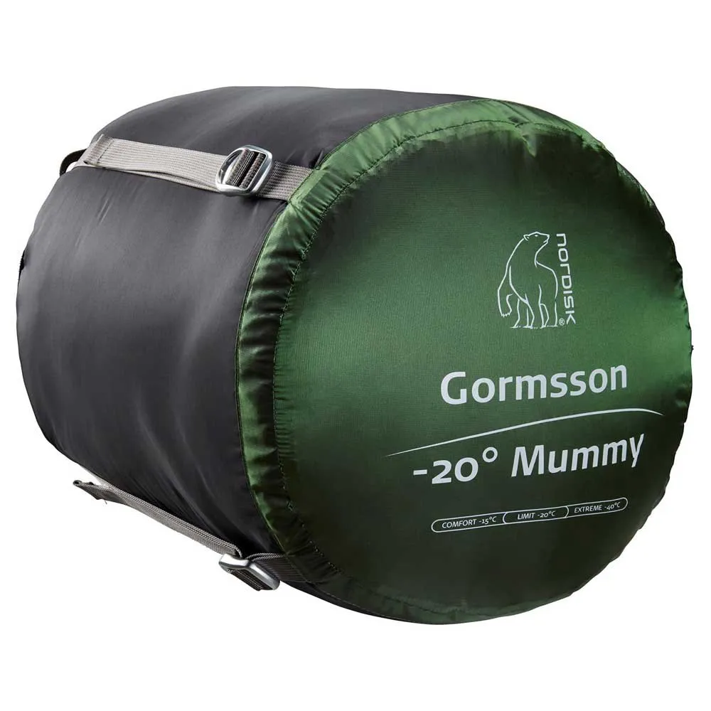 Nordisk Gormsson -20ºc Sovsäck, Artichoke green / mustard yellow / black, Left Zipper