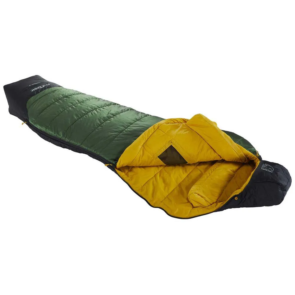 Nordisk Gormsson -2ºc Sovsäck, Artichoke green / mustard yellow / black, Left Zipper Nordisk Gormsson -2ºc Sovsäck, Artichoke green / mustard yellow / black, Left Zipper