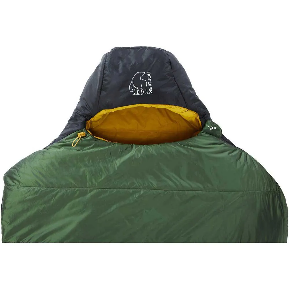 Nordisk Gormsson -2ºc Sovsäck, Artichoke green / mustard yellow / black, Left Zipper Nordisk Gormsson -2ºc Sovsäck, Artichoke green / mustard yellow / black, Left Zipper