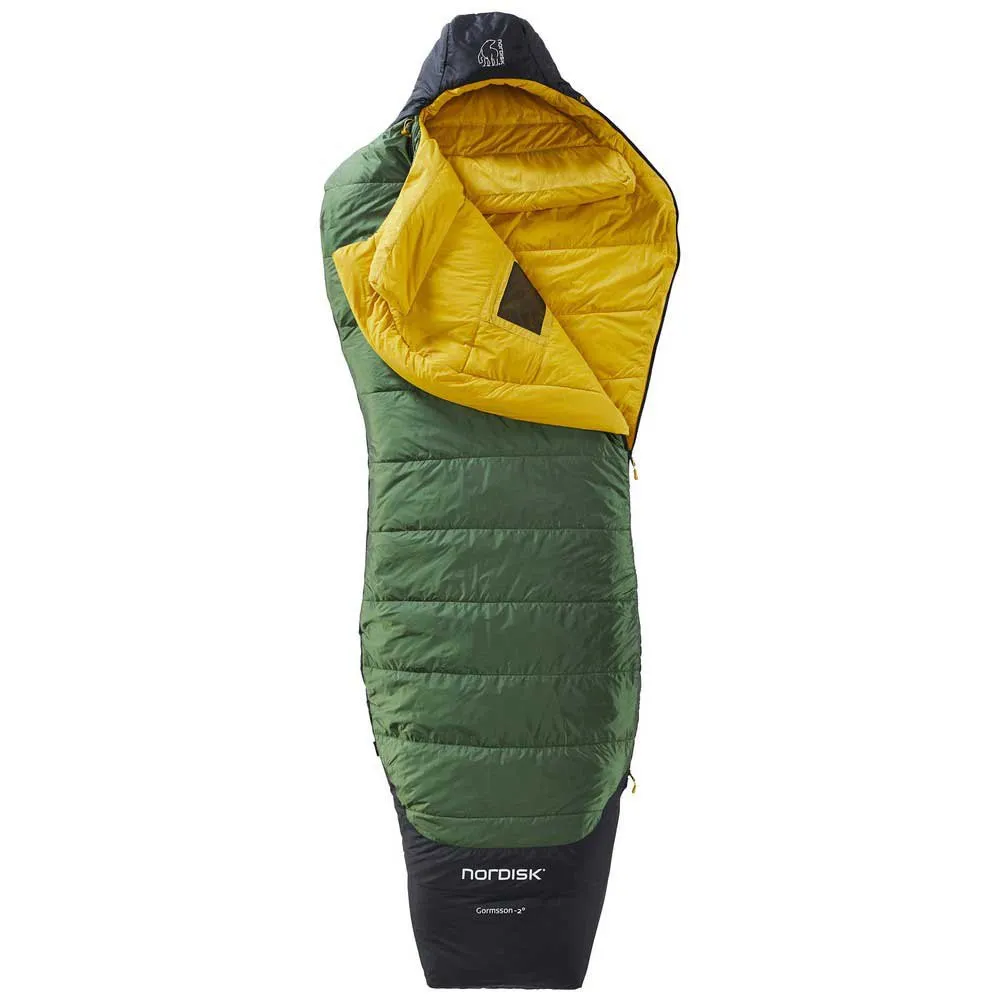Nordisk Gormsson -2ºc Sovsäck, Artichoke green / mustard yellow / black, Left Zipper Nordisk Gormsson -2ºc Sovsäck, Artichoke green / mustard yellow / black, Left Zipper