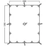 Nordisk Kari 20 Basic Presenning, Natural, One Size