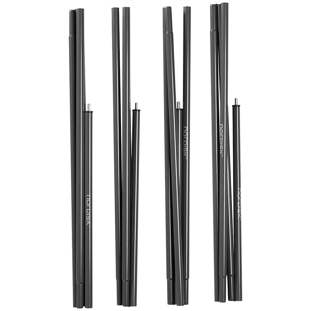 Nordisk Midgard 9.2/20 Small Entrance Steel Stolpsats 2 Enheter, Silver, One Size