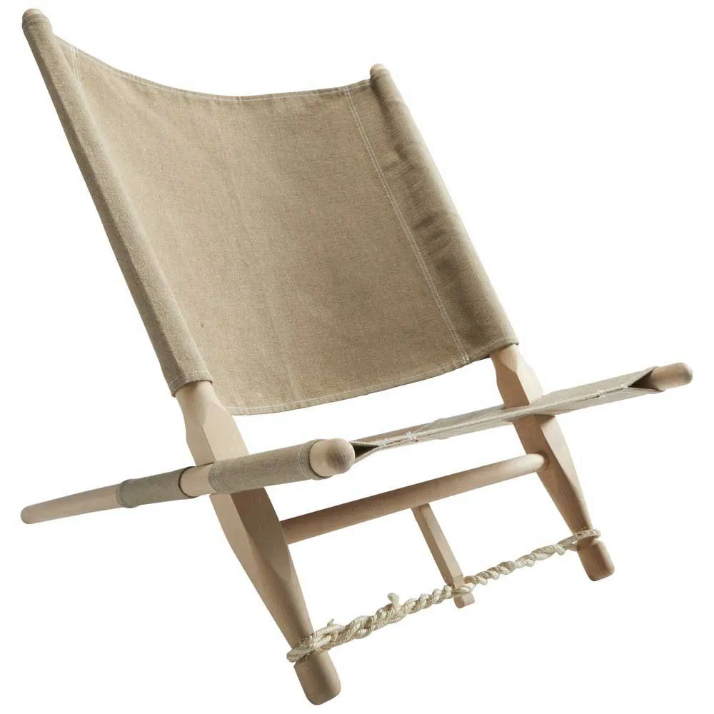 Nordisk Moesgaard Wooden Stol, Wood / cotton, One Size Nordisk Moesgaard Wooden Stol, Wood / cotton, One Size