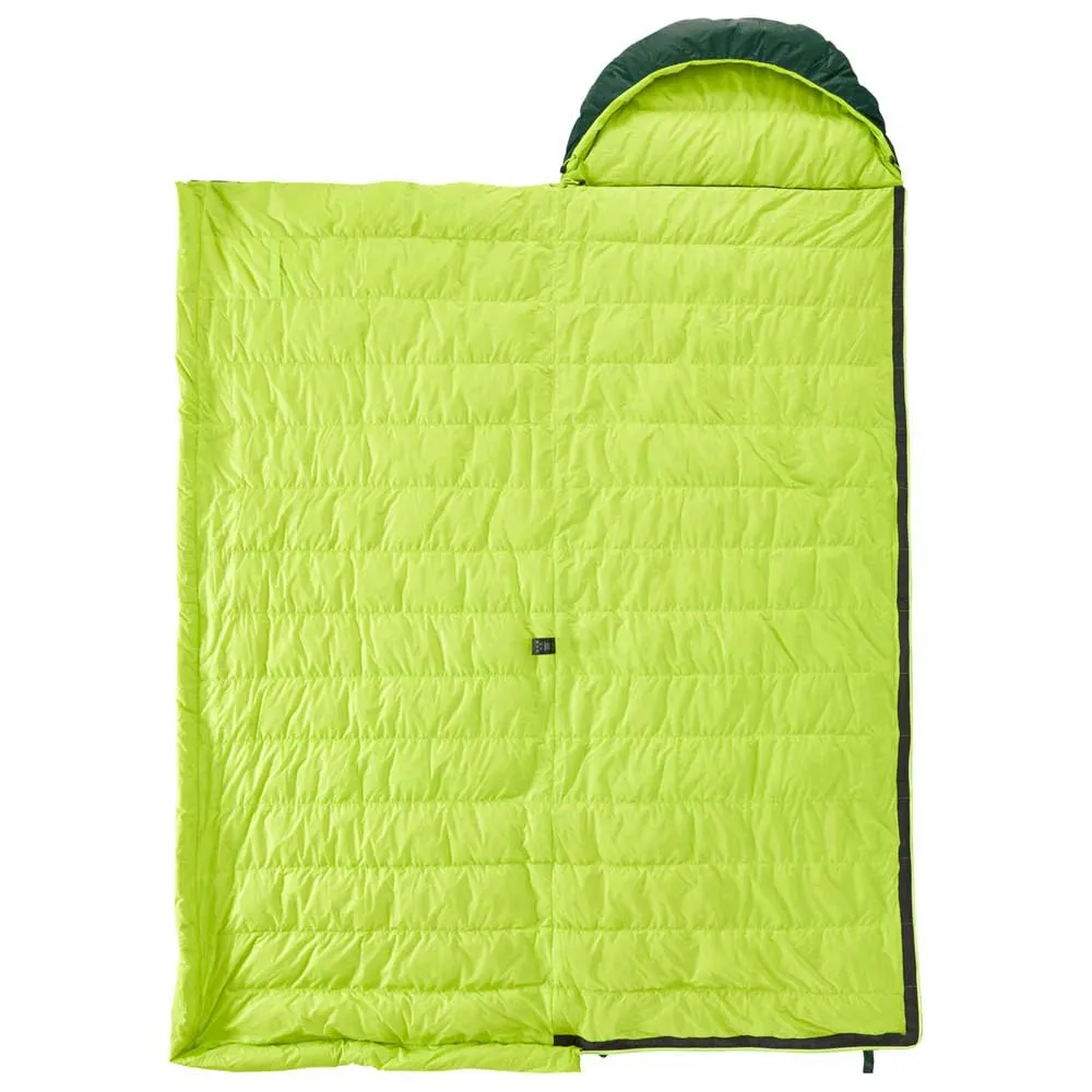 Nordisk Tension Brick 400 Sovsäck, Scarab / lime, Left Zipper