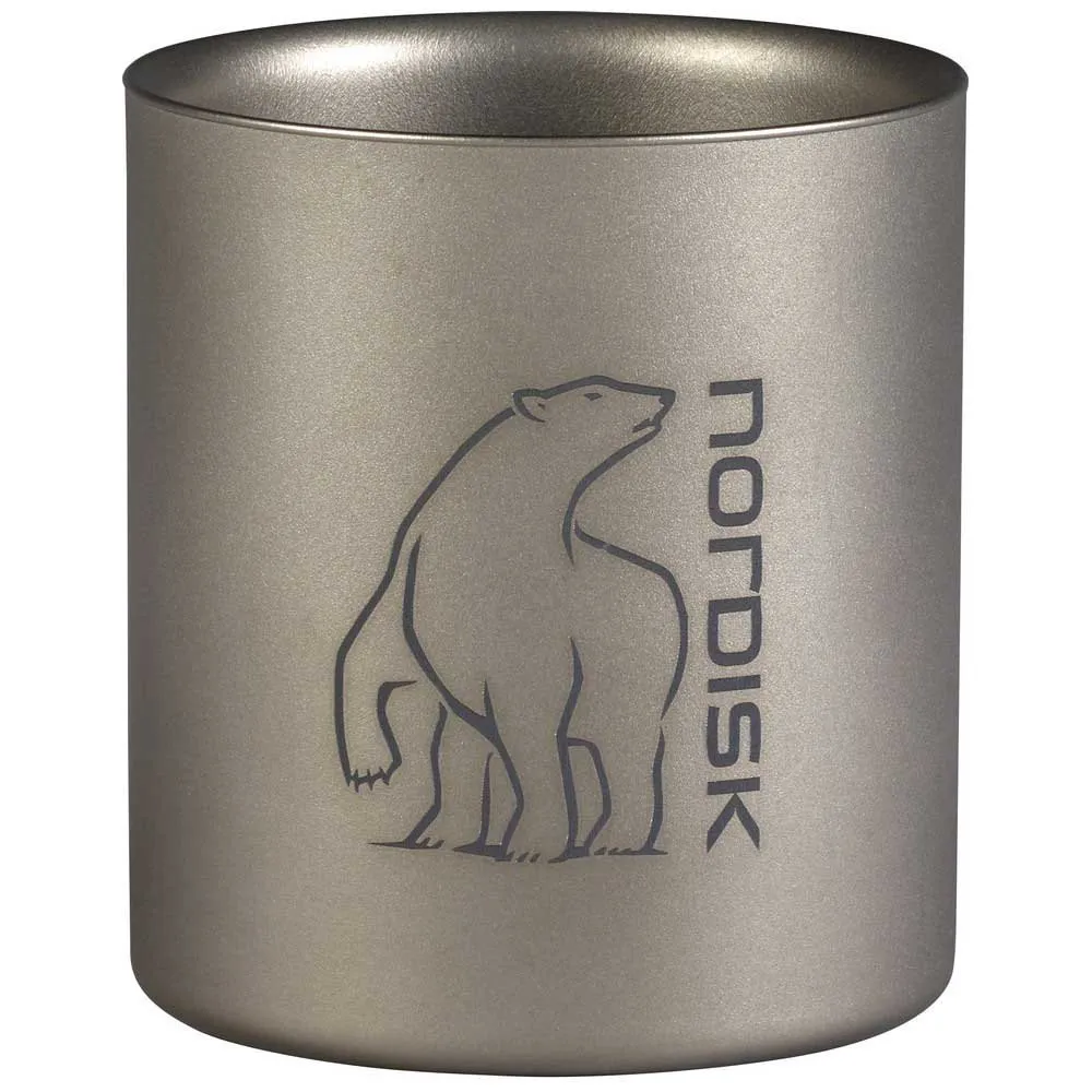 Nordisk Titan Mugg Med Dubbelvägg 220ml, Grey, One Size