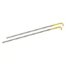 Nordisk Titanium Tooth Tältpinne 6 Enheter, Silver / yellow, One Size