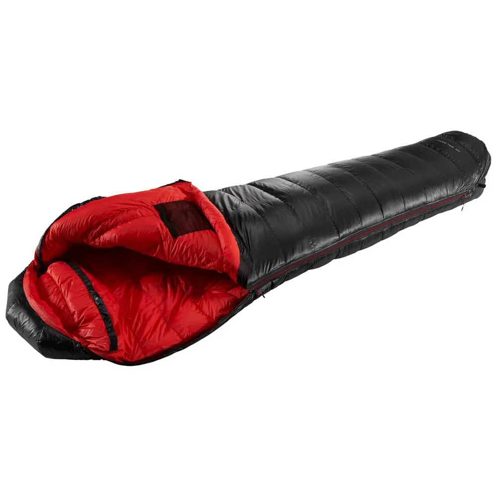 Nordisk Vib 400 Sovsäck, Black / fiery red, Left Zipper