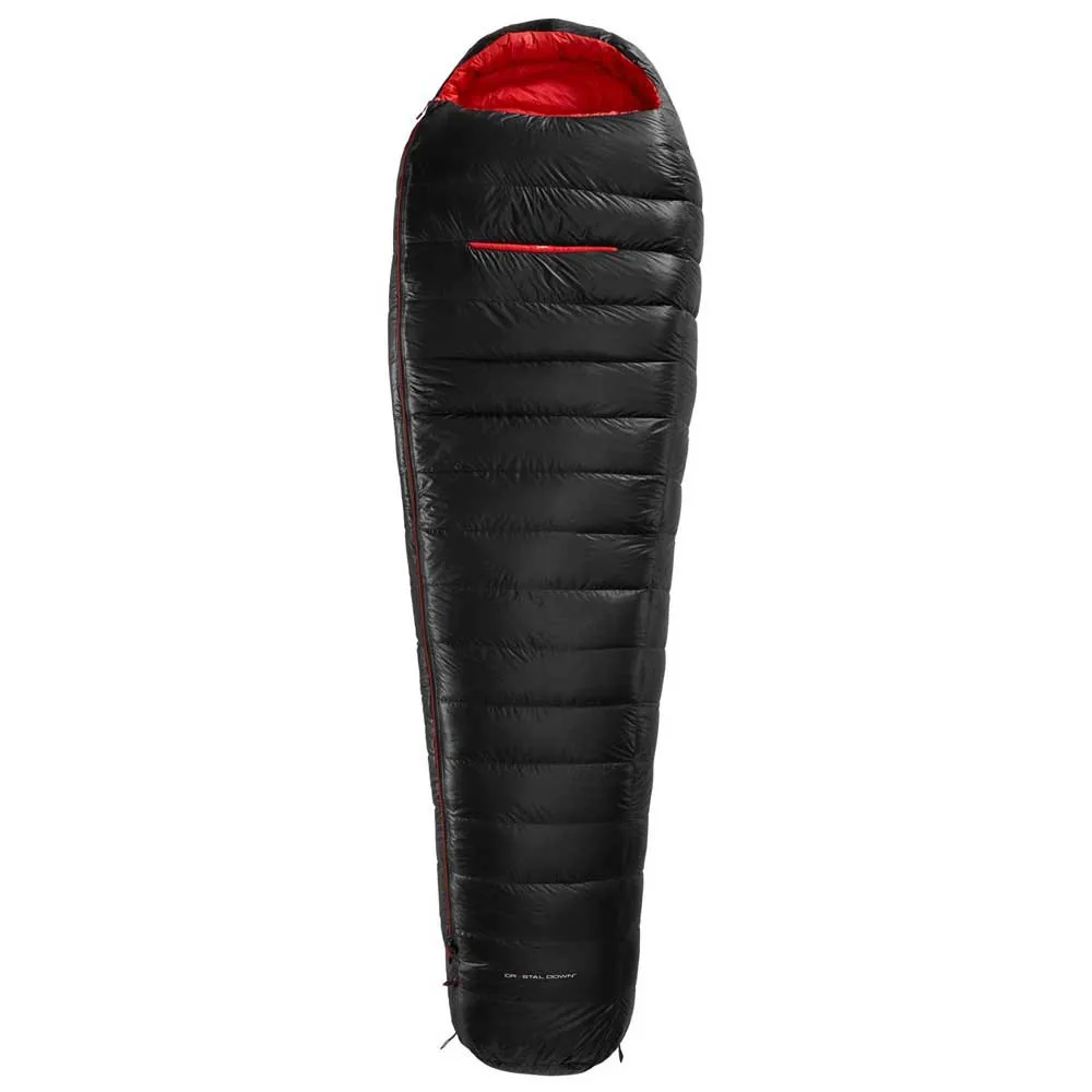 Nordisk Vib 600 Sovsäck, Black / fiery red, Left Zipper