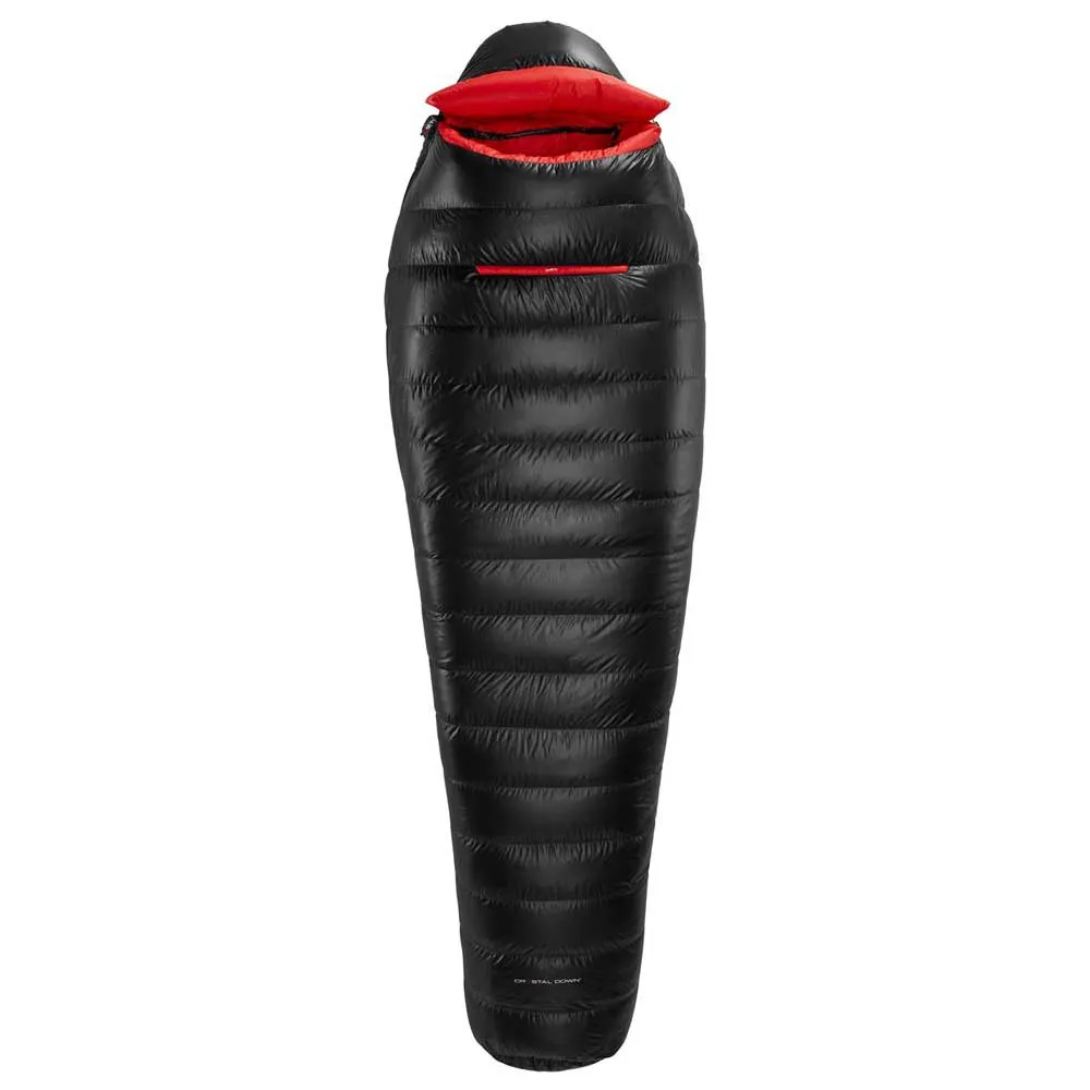 Nordisk Vib 800 Sovsäck, Black / fiery red, Left Zipper