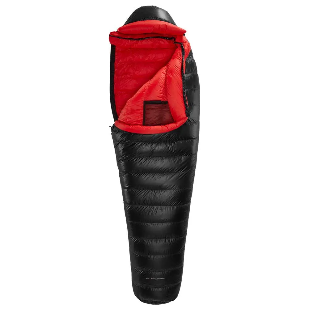 Nordisk Vib 800 Sovsäck, Black / fiery red, Left Zipper