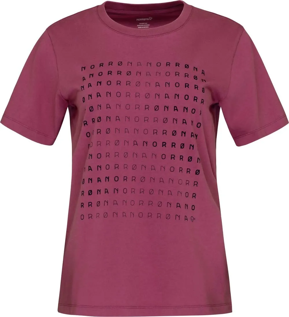 Norrøna Women's Cotton Matrix T-Shirt, Violet Quartz