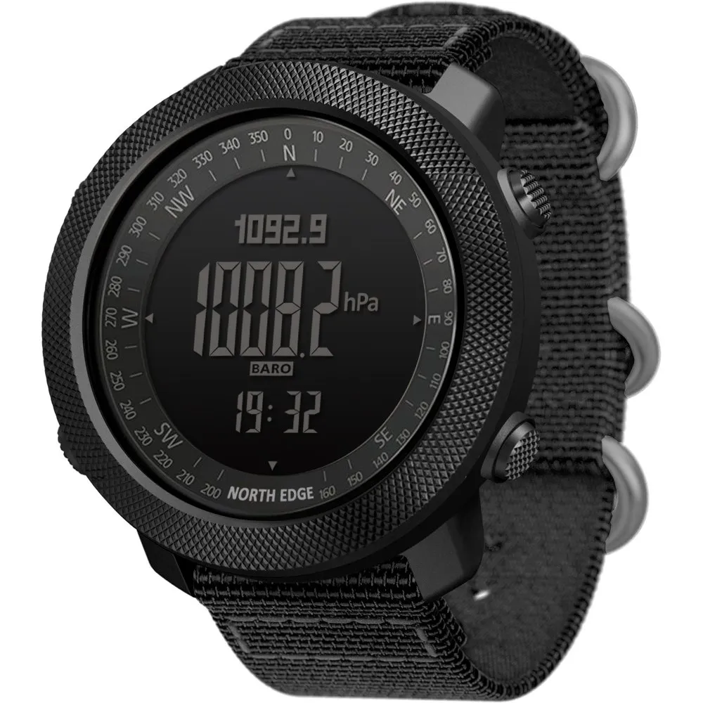 North Edge Apache Multi-sport Wr 50 M Klocka, Black steel