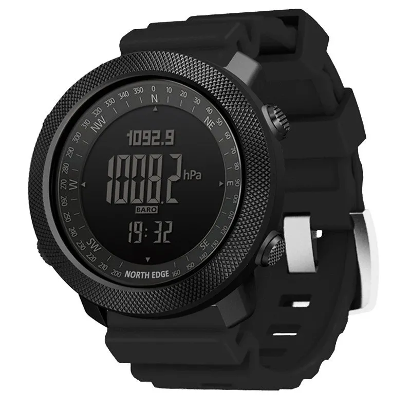 North Edge Apache Multi-sport Wr 50 M Klocka, Black steel