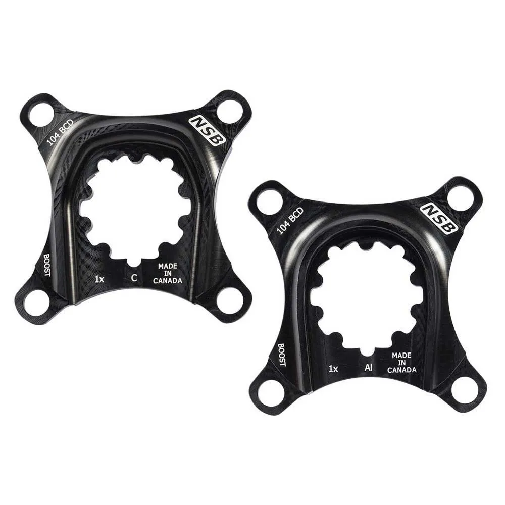 NORTH SHORE BILLET Sram Boost X9 104 Bcd Spindel, Black, 104mm