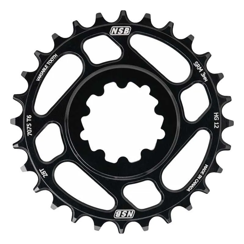NORTH SHORE BILLET Sram Vt Cr Boost Shimano Dm 12v Kedjehjul, Black, 34t
