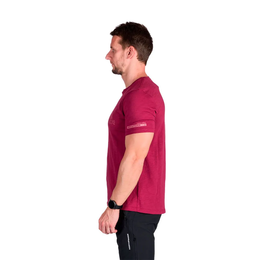 Northfinder Jorg T-shirt Med Korta ärmar, Darkred Northfinder Jorg T-shirt Med Korta ärmar, Darkred