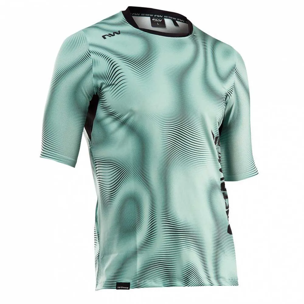 Northwave Bomb Doppler Korta ärmar Cykeltröja, Surf blue / black, L