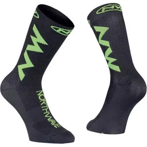 Northwave Extreme Air Strumpor Svart/Neon Grön Northwave Extreme Air Strumpor Svart/Neon Grön