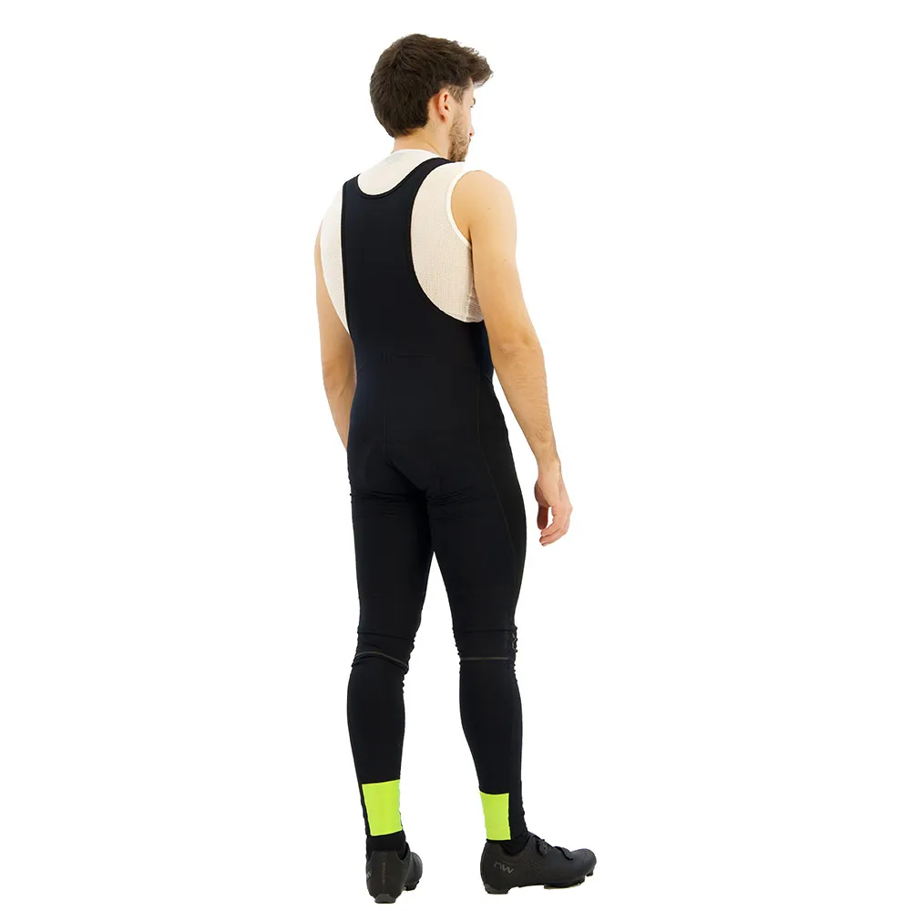 Northwave Fast Polar Cykelbyxor, Black / fluor yellow