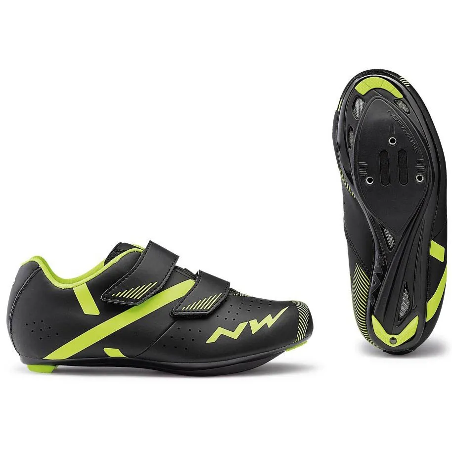 Northwave Torpedo 2 Landsvägscykelsko, Black / fluo yellow