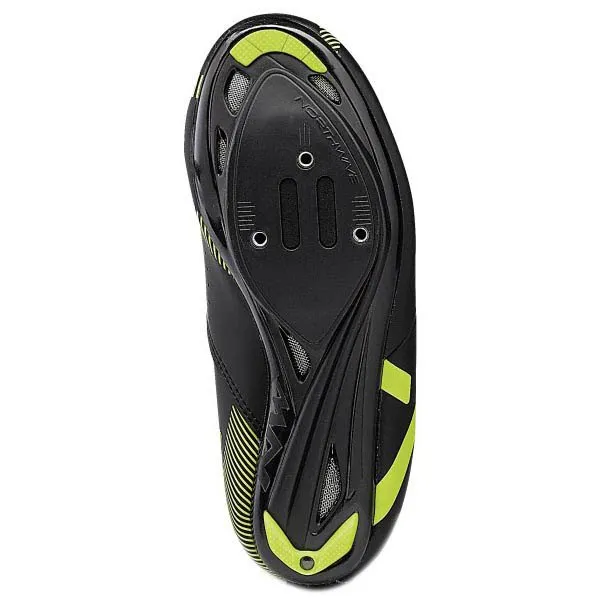 Northwave Torpedo 2 Landsvägscykelsko, Black / fluo yellow