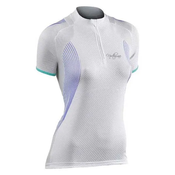 Northwave Vitamin Korta ärmar Cykeltröja, White / purple, M