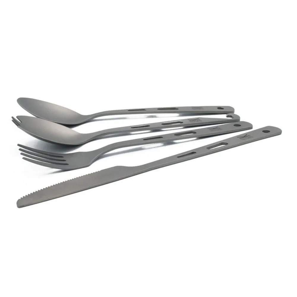 Nosko Titan Gr5 Bestick, Silver, One Size