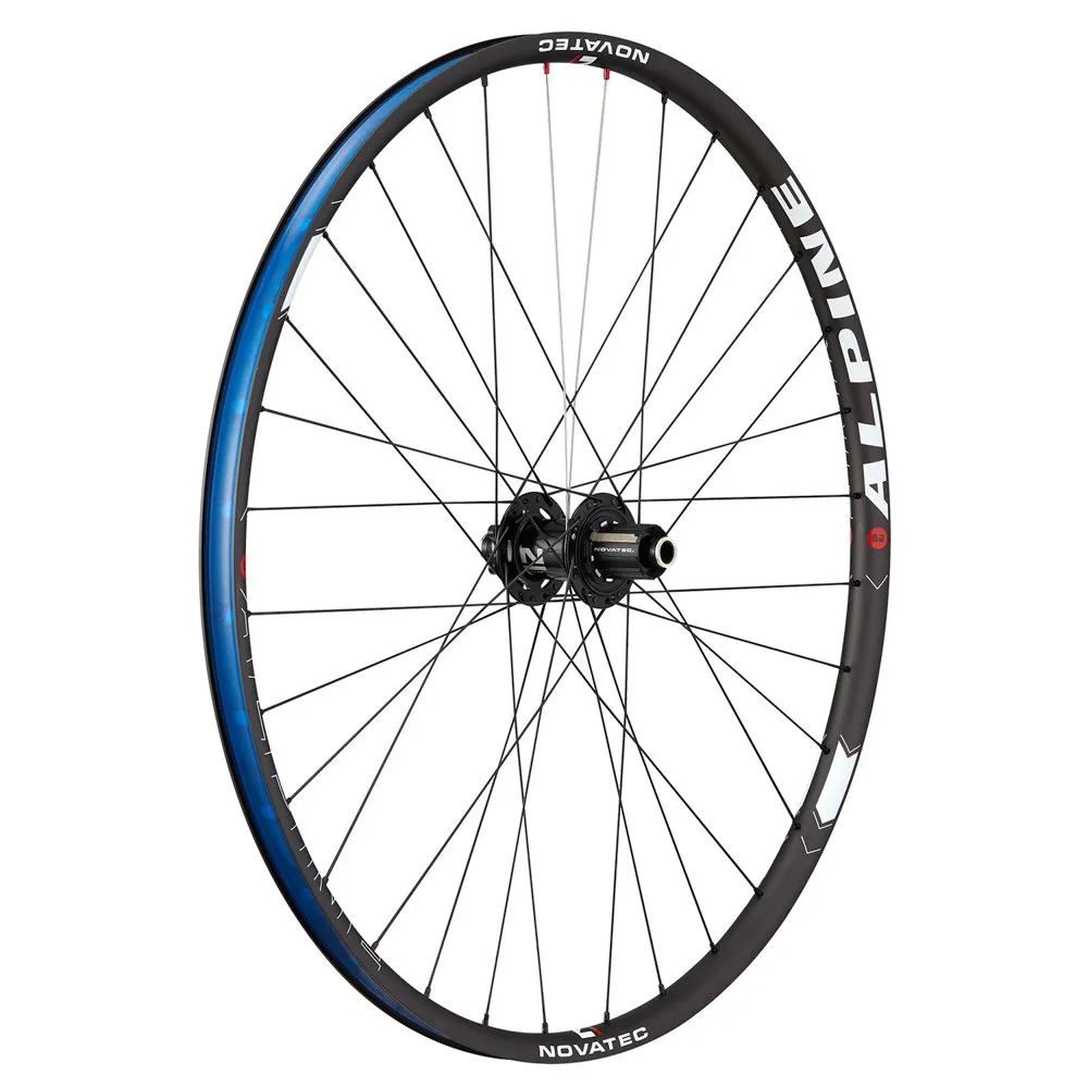 Novatec Alpine 29´´ 6b Disc Mtb-hjulset, Black, 15 x 100 / 12 x 142mm, Shimano/Sram HG