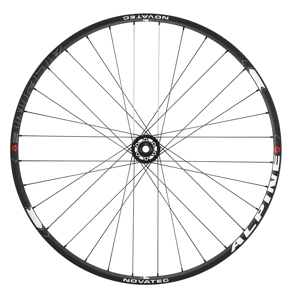 Novatec Alpine 29´´ 6b Disc Mtb-hjulset, Black, 15 x 100 / 12 x 142mm, Shimano/Sram HG