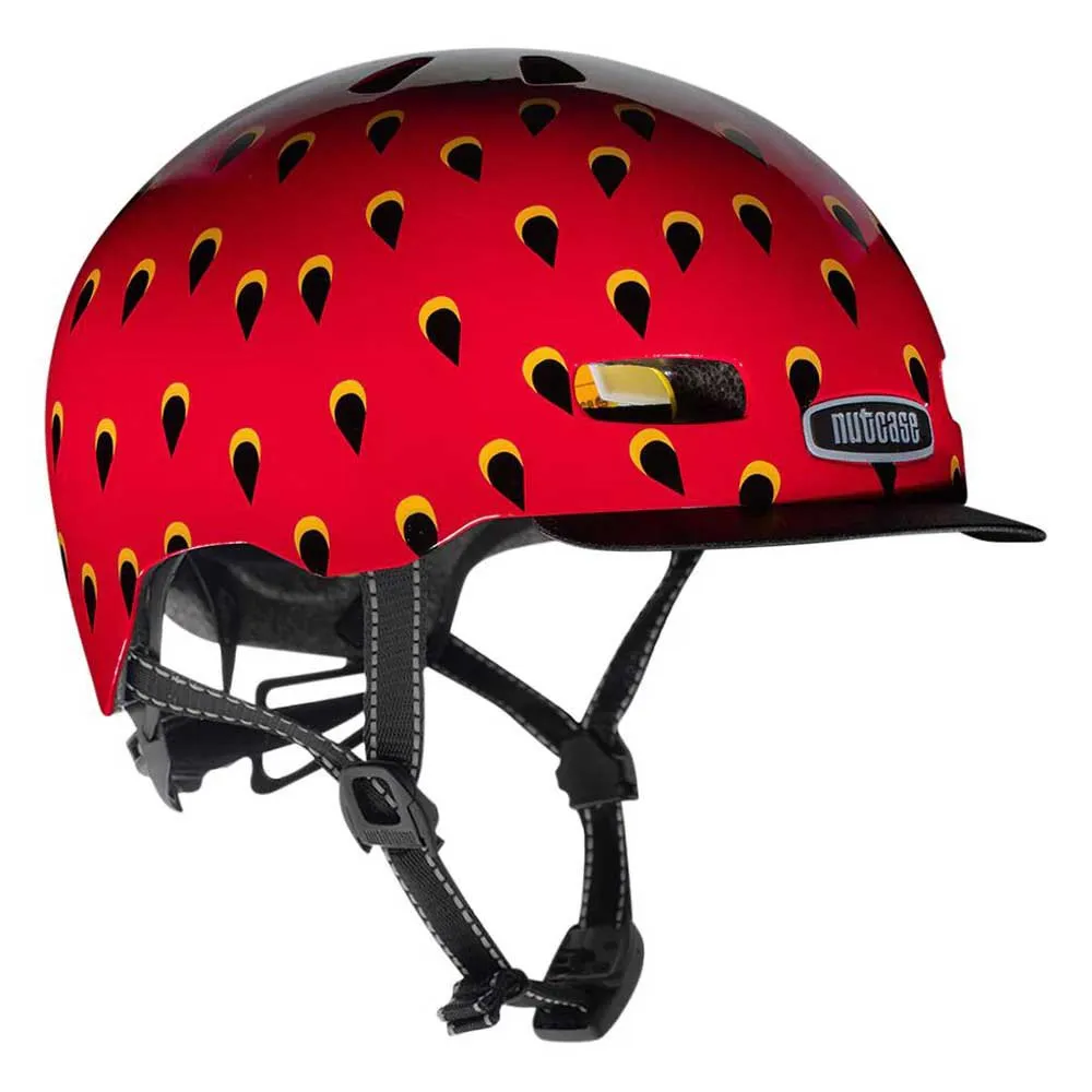 Nutcase Little Nutty Very Berry Mips Juniorhjälm, Red / Black Nutcase Little Nutty Very Berry Mips Juniorhjälm, Red / Black