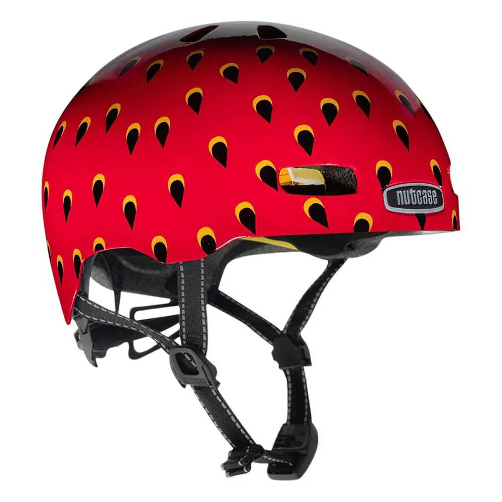 Nutcase Little Nutty Very Berry Mips Juniorhjälm, Red / Black Nutcase Little Nutty Very Berry Mips Juniorhjälm, Red / Black
