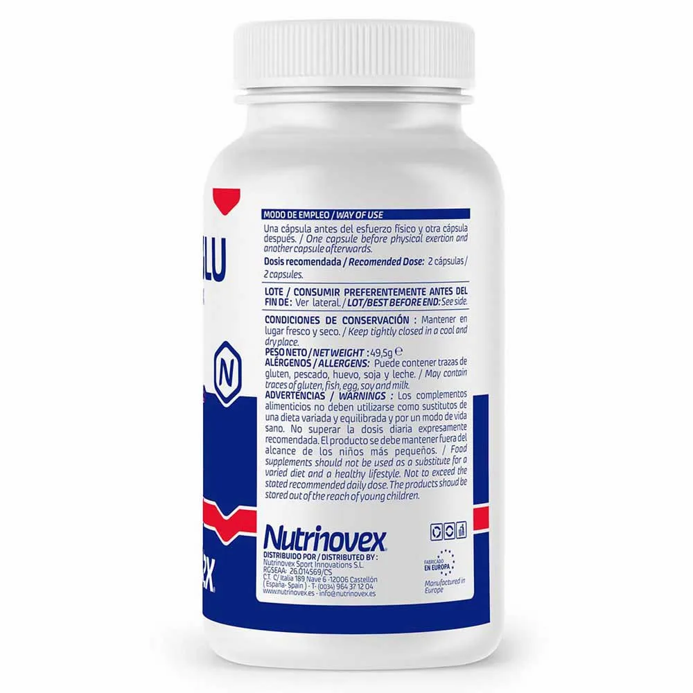 Nutrinovex Aminoglu Kapslar Neutral Smak 90 Enheter, Clear, One Size