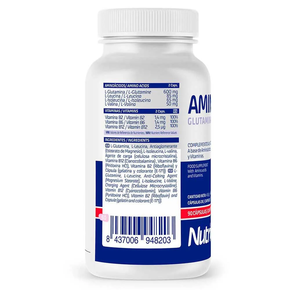 Nutrinovex Aminoglu Kapslar Neutral Smak 90 Enheter, Clear, One Size