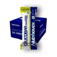 Nutrinovex Glucobar Energibar Låda Citron & Lime 35g 24 Enheter