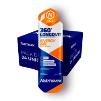 Nutrinovex Longovit 360 Låda Med Energigeler Cola 45g 24 Enheter