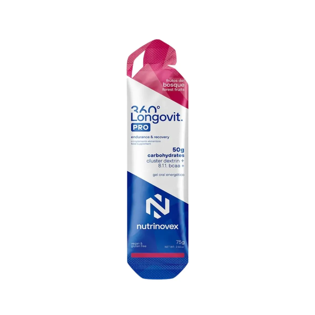 Nutrinovex Longovit CHO Energy Gel, Forest Fruits, 50g 360 Nutrinovex Longovit CHO Energy Gel, Forest Fruits, 50g 360