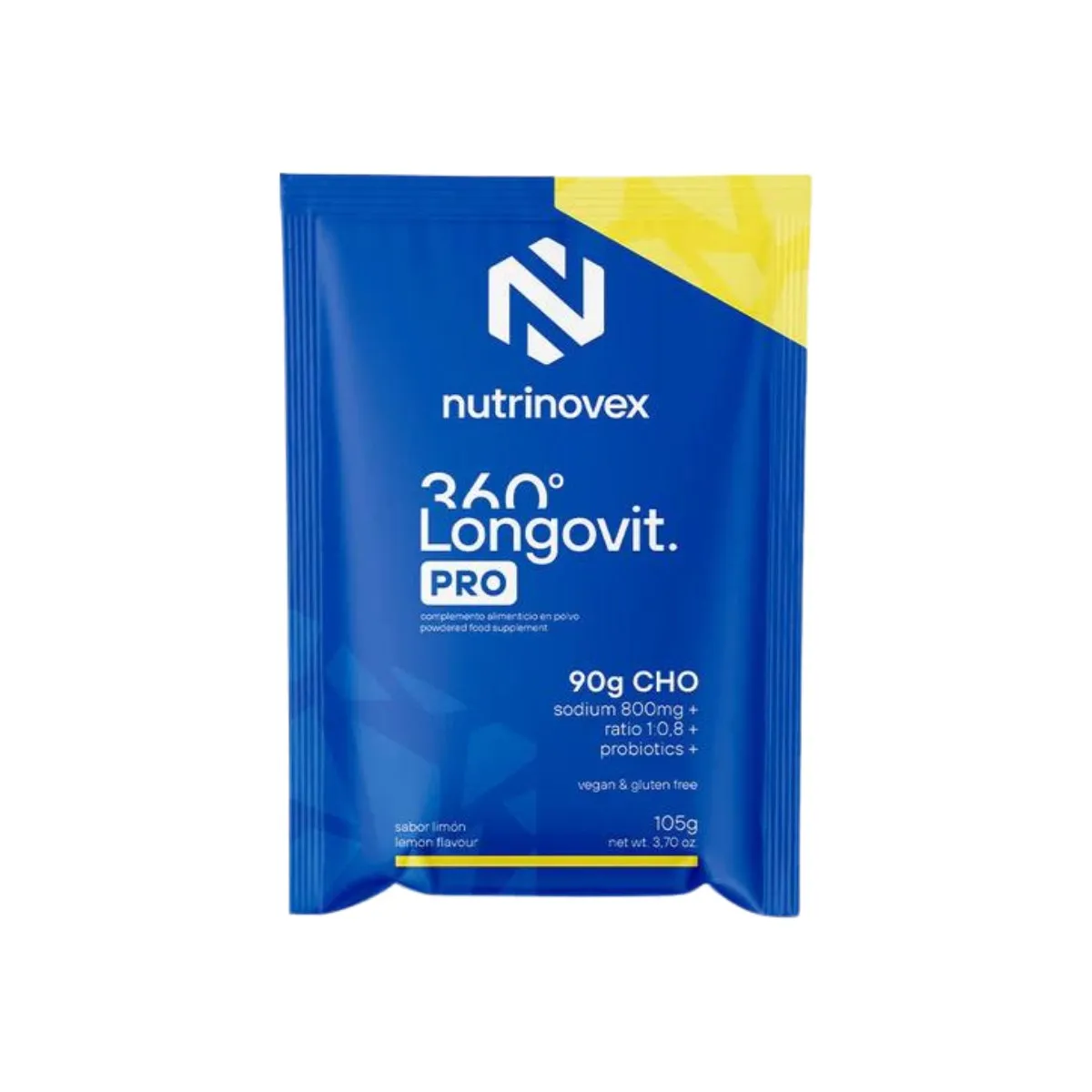 Nutrinovex Longovit Drink Pro Energy Drink Unit, Lemon, 360 Nutrinovex Longovit Drink Pro Energy Drink Unit, Lemon, 360