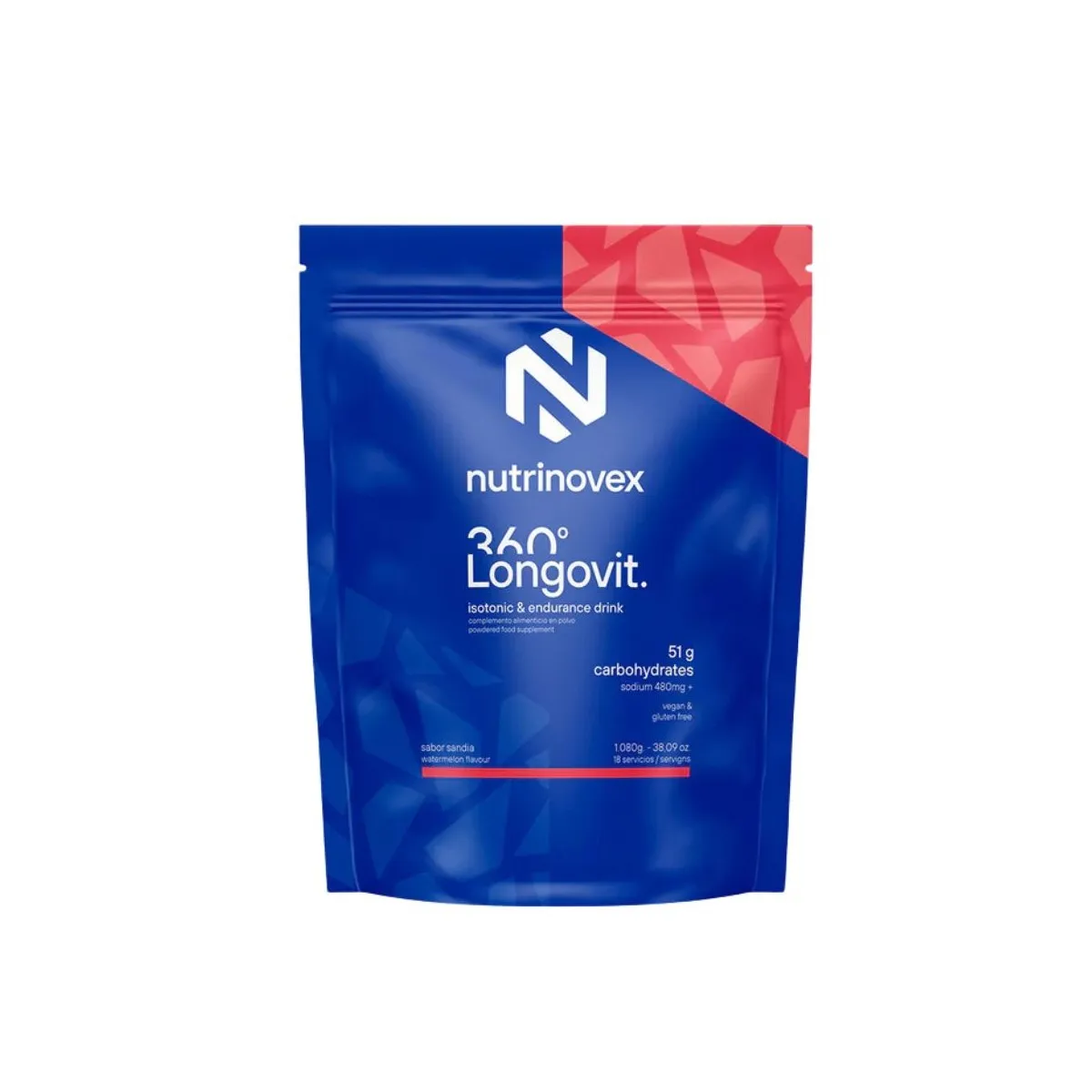 Nutrinovex Longovit Isotonic Drink, Watermelon, 1080g Nutrinovex Longovit Isotonic Drink, Watermelon, 1080g