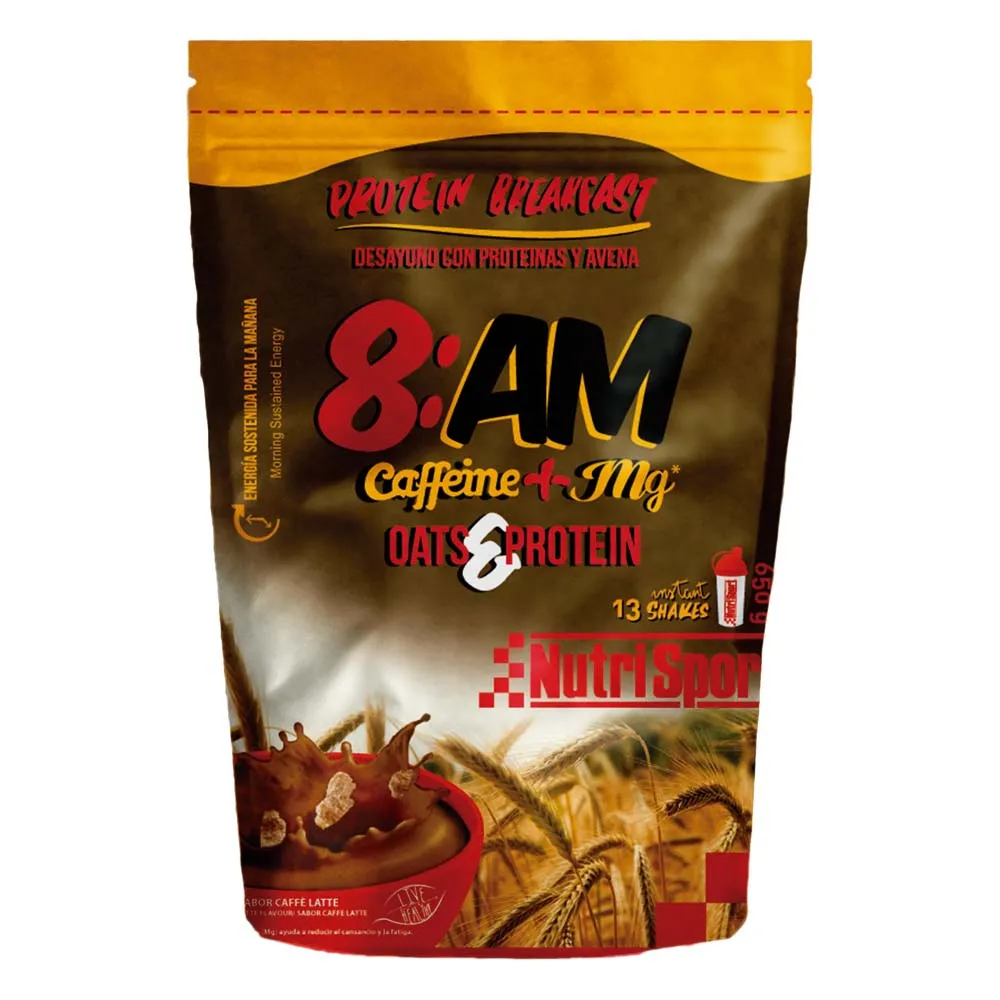 NutriSport 8am Protein Koffein 650g, Multicolor, One Size