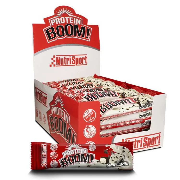 NutriSport Boom Proteinbarslåda 49g 24 Enheter, One size