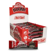 NutriSport Boom Proteinbarslåda Kladdkaka Med Chokladfudge 49g 24 Enheter