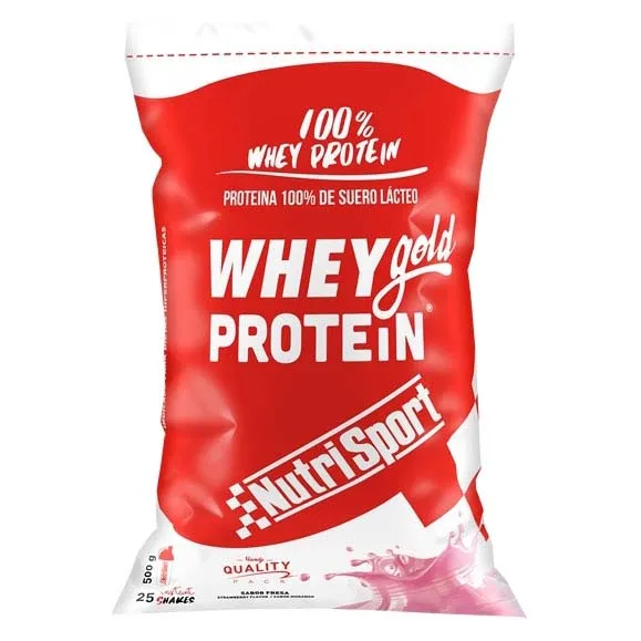 NutriSport Gold Vassleprotein Jordgubbe 2000g, Red, One Size