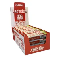 NutriSport Låda Med 33% Proteinbars Yoghurt Och äppelpaj 44g 24 Enheter NutriSport Låda Med 33% Proteinbars Yoghurt Och äppelpaj 44g 24 Enheter
