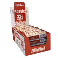 NutriSport Låda Med Proteinbars 33 % Protein Vanilj Och Kakor 44g 24 Enheter