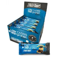 NutriSport Low Carb Energibar Låda Chokladkaka 60g 16 Enheter
